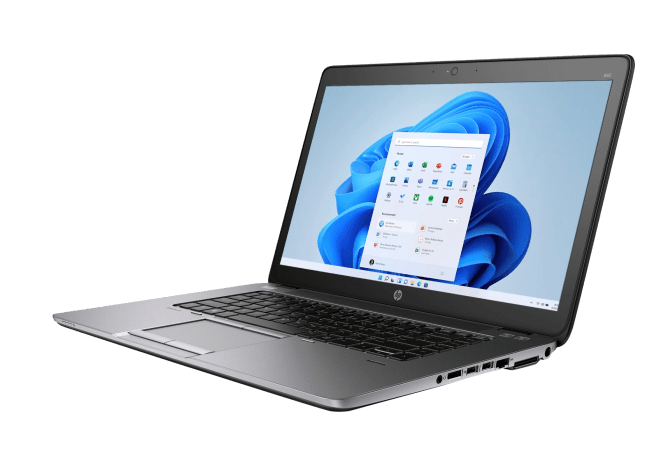 Laptop cu windows pe element vizual Dab